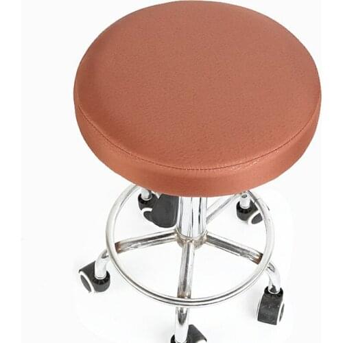 Simple Chair Cover Bar Round Stool Polyester Seat Cover Chair Dentist Hair Salon Chair Cover Slipcover funda silla Drop Shipping