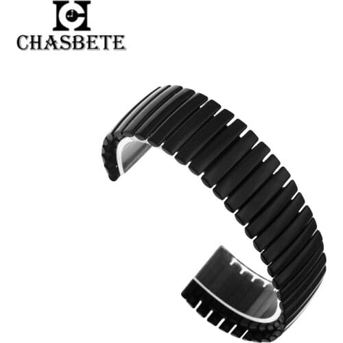 Stainless Steel Watch Band for Panerai Luminor Radiomir 22mm 24mm 26mm Metal Elastic Strap Belt Wrist Loop Bracelet Silver + Pin