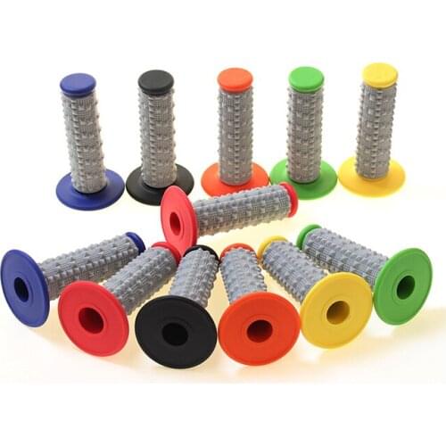 Handle Grip Motorcycle Dirt Pit Bike Motocross 7/8" Handlebar Rubber Gel Hand Grips Brake Hands