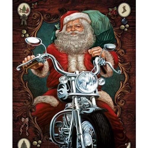 Santa Claus Cross Stitch Kits Needlework Embroidery Crafts 14CT Unprinted DIY Arts Handmade Home Decor