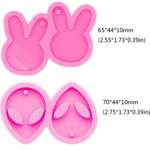 Earrings Epoxy Resin Mold Eardrop Pendant Silicone Mould DIY Crafts Jewelry Making Tool