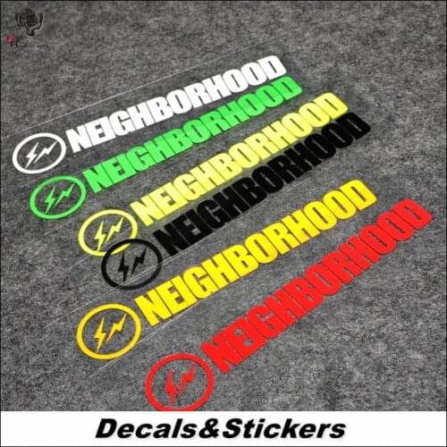 NO.L172 NEIGHBORHOOD Lightning 3M Reflective Modified Stickers Car Glass Waterproof MOTO GP Decals Racing Motorcycle