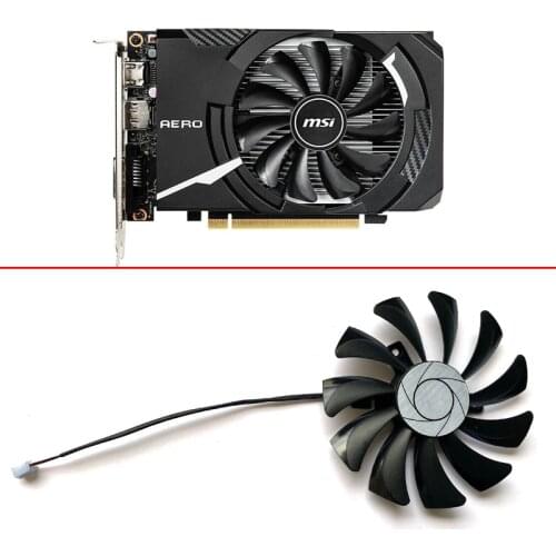 85MM NEW HA9010H12F-Z 2PIN GTX1650 ETH Cooling Fan For MSI GeForce GT 1030 AERO ITX 2G OC RX 550 GTX 1650 AERO ITX 4G OC Fan
