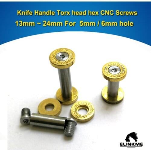18mm x 6mm ,Knife Handle Torx head hex Screw Suitable for 6mm hole CNC007