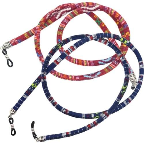 2pcs Bohemain Style Cotton Rope Sunglasses Neck Cord Strap Eyeglass Glasses String Straps