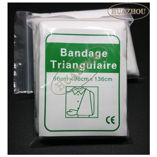 2 pcs/set outdoor survive fracture sprain emergency tool 38" x 55" sterile medical degreasing family first aid triangle bandage