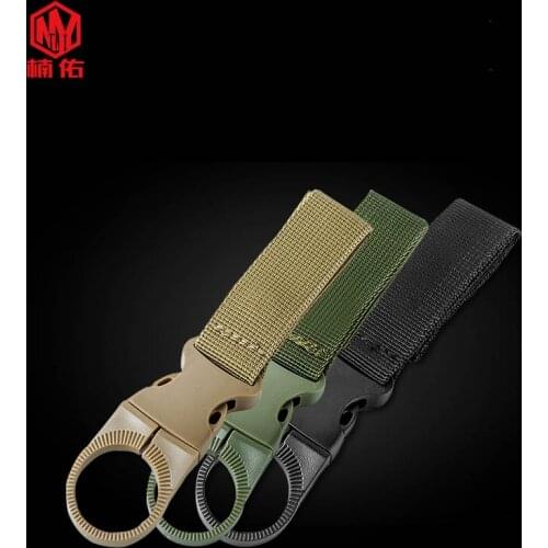 2 PCS EDC Water Bottle Kettle Hanging Buckle Quick Hook Webbing Strap Buckle Outdoor Camping Tactical Backpack Bag Accessories