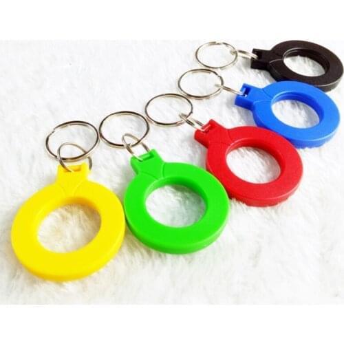 50Pcs RFID Keytags 13.56MHz 14443A M1 S50 Smart IC Key Ring Tag Keyfob Token Access Control