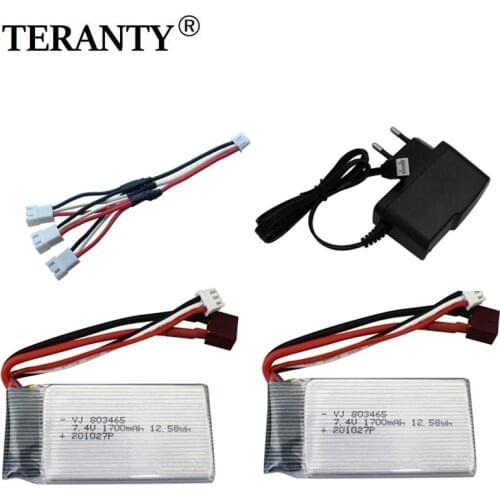 7.4V 1700mAh Lithium Battery with charger For 9200 9200E 9205E 9202E 9203E 9204E 9206E1:10 RC 4WD High Speed Off-Road Vehicle
