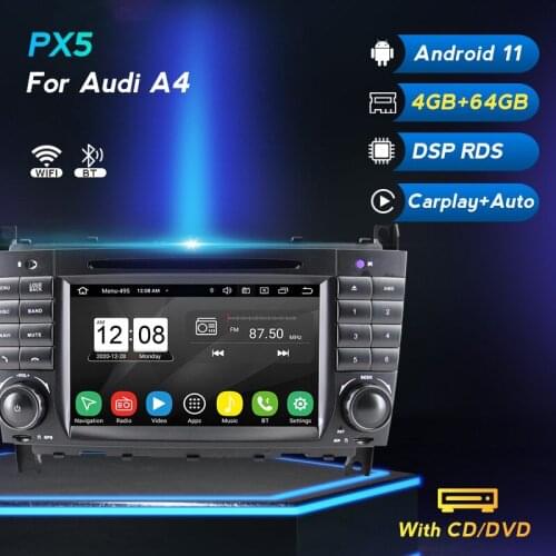 Android 11 4G LTE DSP Car Multimedia Radio Player For Benz W203 2.0 GPS Navi Carplay Auto Car IPS BT DVD 2 Din