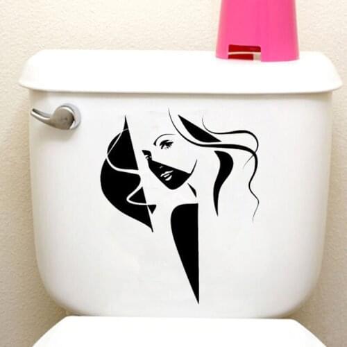 Art Beauty Salon Woman Girl Home Decor Wall Decal Toilet Sticker Vinyl 6WS0097