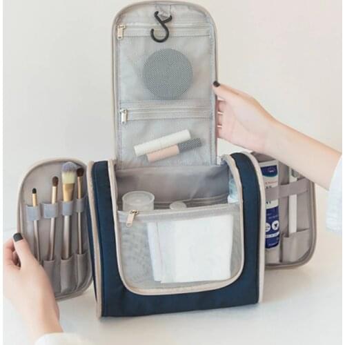 Large Beautician Hanging Cosmetic Bag Organizer Beauty Makeup Make up Wash Cases Travel Necessary Toiletry Tools Storage Women