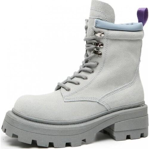 Ankle Boots for Women Fashion Leather Boots Woman Platform Shoes for Women 2021High Heels Ladies Shoes Woman