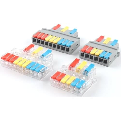 Quick Wire Splitter 3 In 6 /9 Out Push-in Connectors 0.08-6.0mm² SPL Universal Wiring Connector Terminal Block AWG 35-10