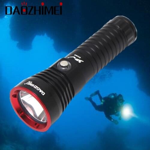 XHP70 LED Yellow/White Light 4000 Lumens Diving Flashlight 26650 Torch 100m Underwater Waterproof Tactical led Lantern