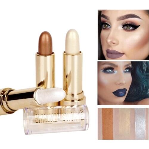 HANDAIYAN 3-color highlight stick facial makeup concealer pen brighten repair lady makeup highlighter