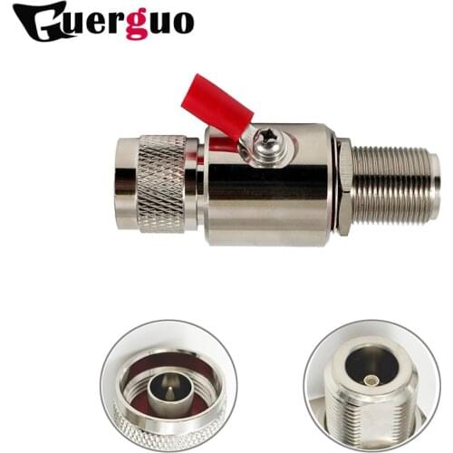 1PC Coaxial radio frequency Lightning Arrester N Male to Female adapter Gas Discharge Protection for HAM CB Radio WLAN WiFi 50Ω