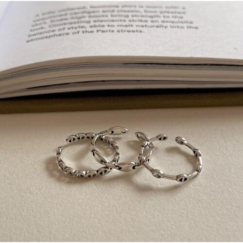 925 Sterling Silver Minimalist Adjustable Ring Pig Nose Design Gifts For Women Engagement 2021 Trend Jewelry Fine Jewellery