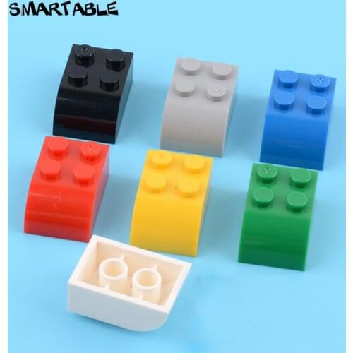 Smartable Brick 2x3 With Curved Top Building Blocks MOC Parts Toys For Kids Compatible Major Brands 6215 30pcs/Lot