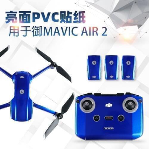 Mavic Air 2 Newest Drone Protective Luxury Fluorescent Sticker Skin Cover Waterproof Sticker Spare For Dji Mavic Air 2