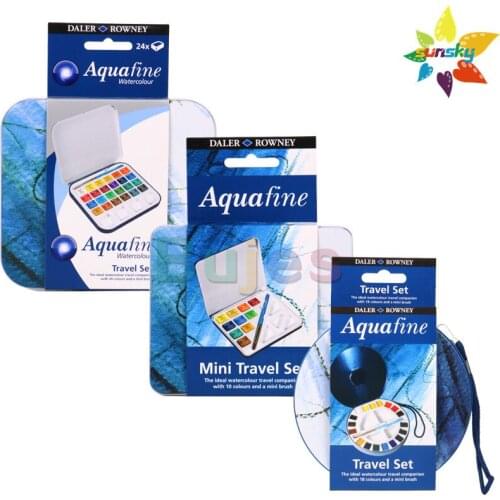 10 12 18 24 color DALER ROWNEY Aquafine solid watercolor professtional scholar artist watercolor pigment art set paint supplies