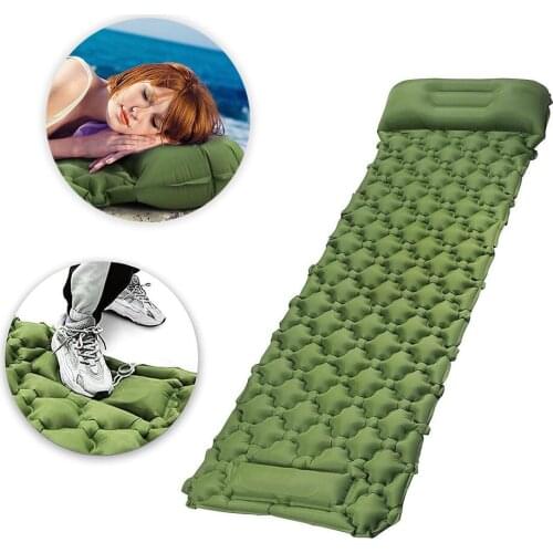 Inflatable Sleeping Pad for Camping Ultralight Inflatable Backpacking Pad Mat Air Mattress for Hiking Traveling Tent