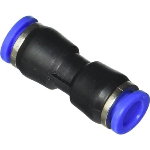 Air Pneumatic Push in Connect Fitting OD Tube Equal Straight Union Connector 4-14mm Gas Connector Slip Lock Quick Coupling