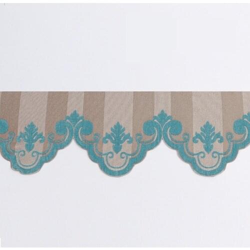 European style Floral Luxury Valance for Curtains Customized Pelmet Curtains for Living Room Window Kitchen Bedroom