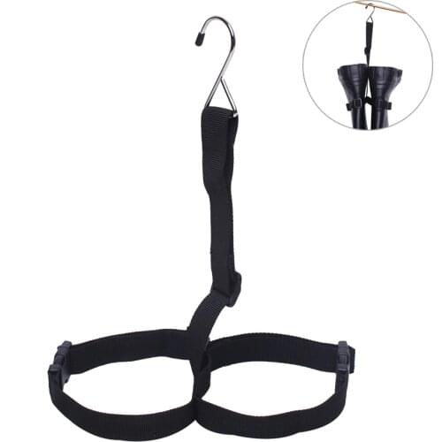 Fishing Wader Boot Hanger Adjustable Strap for Storage Drying Wader Rack Belt Hanger Nylon Ribbon Hanging Shoes Hook Holder