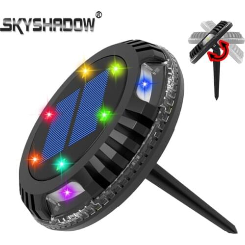 Solar Led Underground Light 180° Rotatable Garden Lawn Lights RGB Colorful Changeable Outdoor Street Path Lamp Decor Foco Led