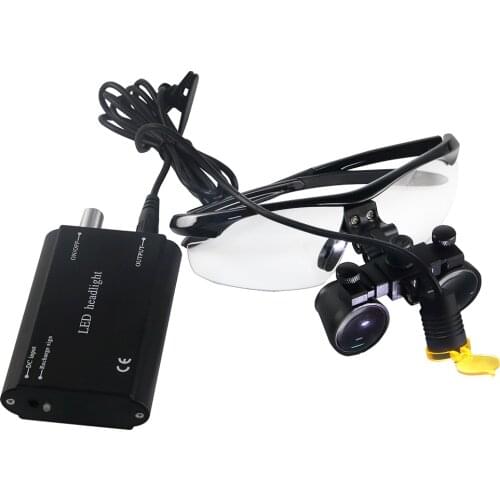Dental 3W LED Headlamp with Filter Insert for Binoculars Loupe