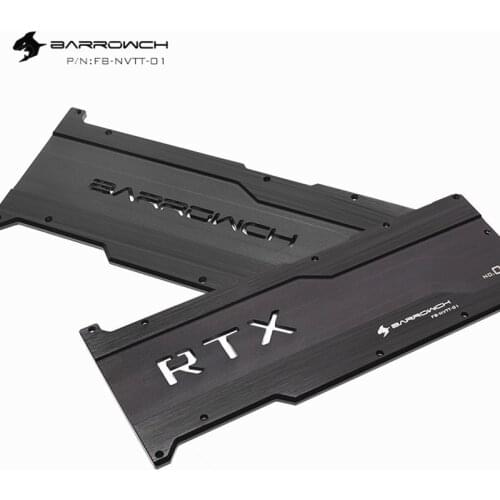 Barrow watercooling fits Aluminum alloy Backplate use for NVIDIA RTX 2080Ti Founders Edition CPU Block 5mm Thickness FB-NVTT-01