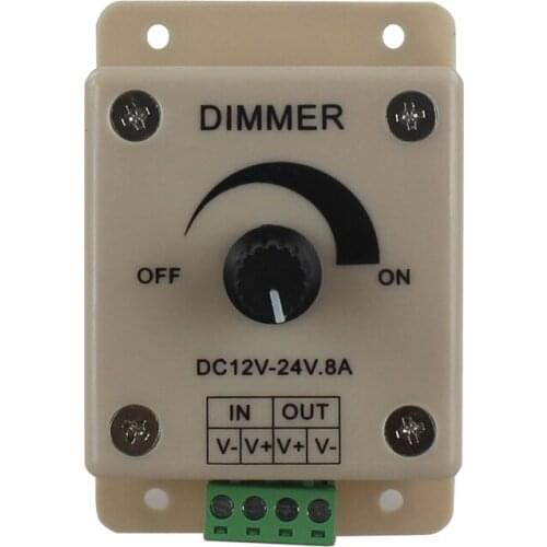 High Quality 12V 8A 96W PIR Sensor LED Protect Strip Light lamps Switch Dimmer Adjustable Brightness Controller