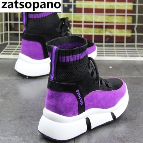 Zatsopano Brand Shoes Women Designer Sneakers Casual Shoes 2021 High Top women flats Footwear Walking Shoes Vulcanized Shoes 40
