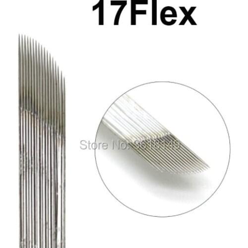 0.25mm Bevel Lamina Tebori Microblading Needles 17/18 Flex 0.3mm Tattoo Blade 14 flex Permanent Makeup Eyebrow Lip Embroidery