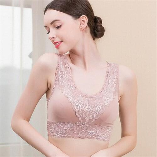 Birdsky,1PC Women 100% natural mulberry silk vest bra brassiere breast tube top, padded sexy lace wire rimless, 3 colors. HC-14A