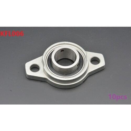 10pcs/lot KFL006 FL006 30mm zinc alloy units pillow block bearings 30 mm flange block bearing CNC router parts