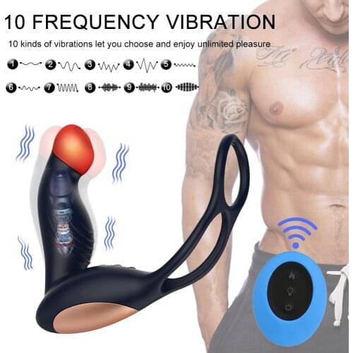10 Speeds Anal Plug Vibrator G Spot Prostate Massager Anal Beads Butt Plug Vibrator Male Masturbation Remote Sex Toys For Women