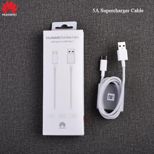 100% Original Huawei Super Charger Cable USB 5A Type C Cable For huawei P30 P20 Pro lite Mate 20 10 Pro honor V20 V10 V9 Note 10