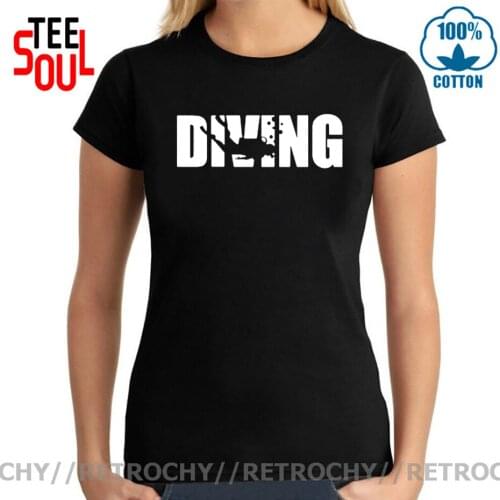 2021 Vintage Short Sleeve Diver Tshirt Chothes Popular Casual Fashion Deep Sea Diving T-Shirt Fashion Logo Scuba Dive Women Tees