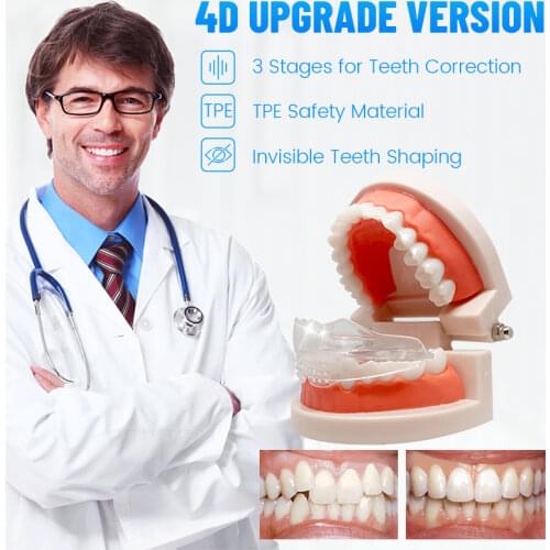 3 Stages Dental Orthodontic Braces Teeth Retainer Bruxism Mouth Guard Teeth Straightener Stop Sleeping Anti-Snoring Device