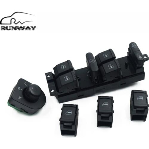 5PCS For Volkswagen VW JETTA GOLF MK4 POLO BORA A4 BEETLE 1J4 959 857D 1J1 959 565A Power Window Mirror Control Switch Button