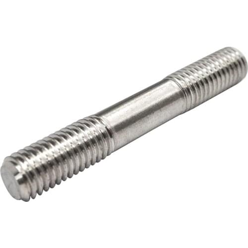 50pcs/lot Stainless steel double end threaded screw thread studs bolt M2 M2.5 M3 M4 M5 M6