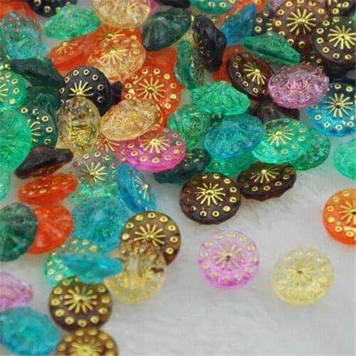 50 pcs Mini Plastic Buttons For Kids Sewing Notions Crafts Lots PT07