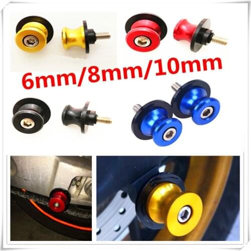 6mm 8mm 10mm Spools Sliders motorcycle Swingarm for TRIUMRH STREET TRIPLE 675 R RX AMERICA LT BONNEVILLE SE T100 Black T120