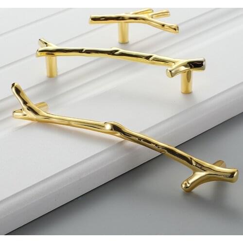 96mm/128mm Fashion Tree Branch Furniture Cabinet Handles Handles Cupboard Pulls Knobs Hardware Door Pulls Twig Vintage Drawer