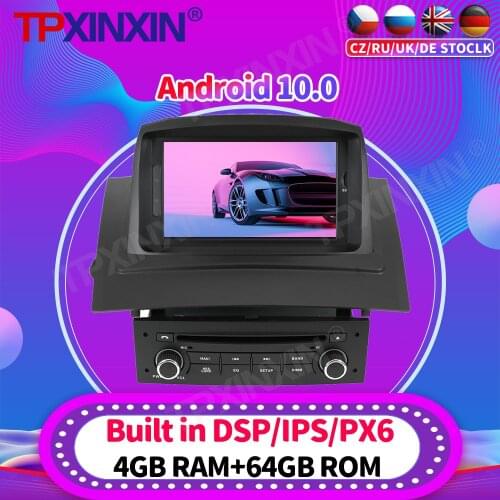 For Renault Megane 2 2002 2003 - 2007 2008 Android 10 PX6 Car Auto Radio Multimedia Video Recoder dvd Player Navigation GPS 2din