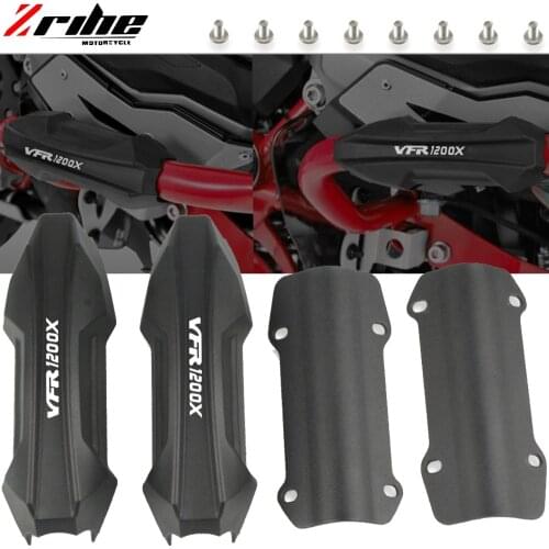 For HONDA Africa Twin CRF1000L NC700X VFR1200X Motorcycle Crash Bar Bumper Engine Guard Protector Decorative Block VFR1200X logo