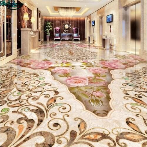 Beibehang Large custom stone pattern parquet marble texture floor tile 3D floor tiles decorative painting
