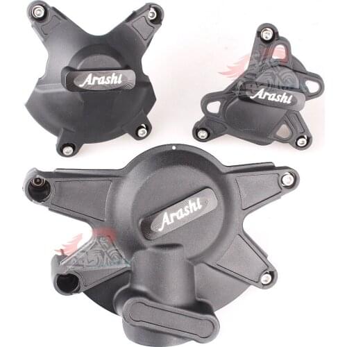 Arashi LOGO For YAMAHA YZF-R1 Engine Cover Set Guard Protector Engine Case Cover Guard 2009-2014